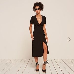 Reformation Britton Wrap Dress